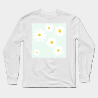 Light Green Daisys Long Sleeve T-Shirt